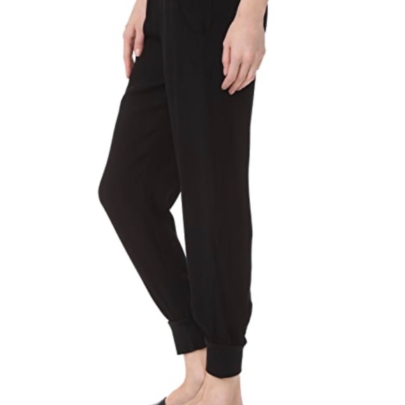 MONROW Easy Woven Joggers Black Sz. M - Picture 2 of 9